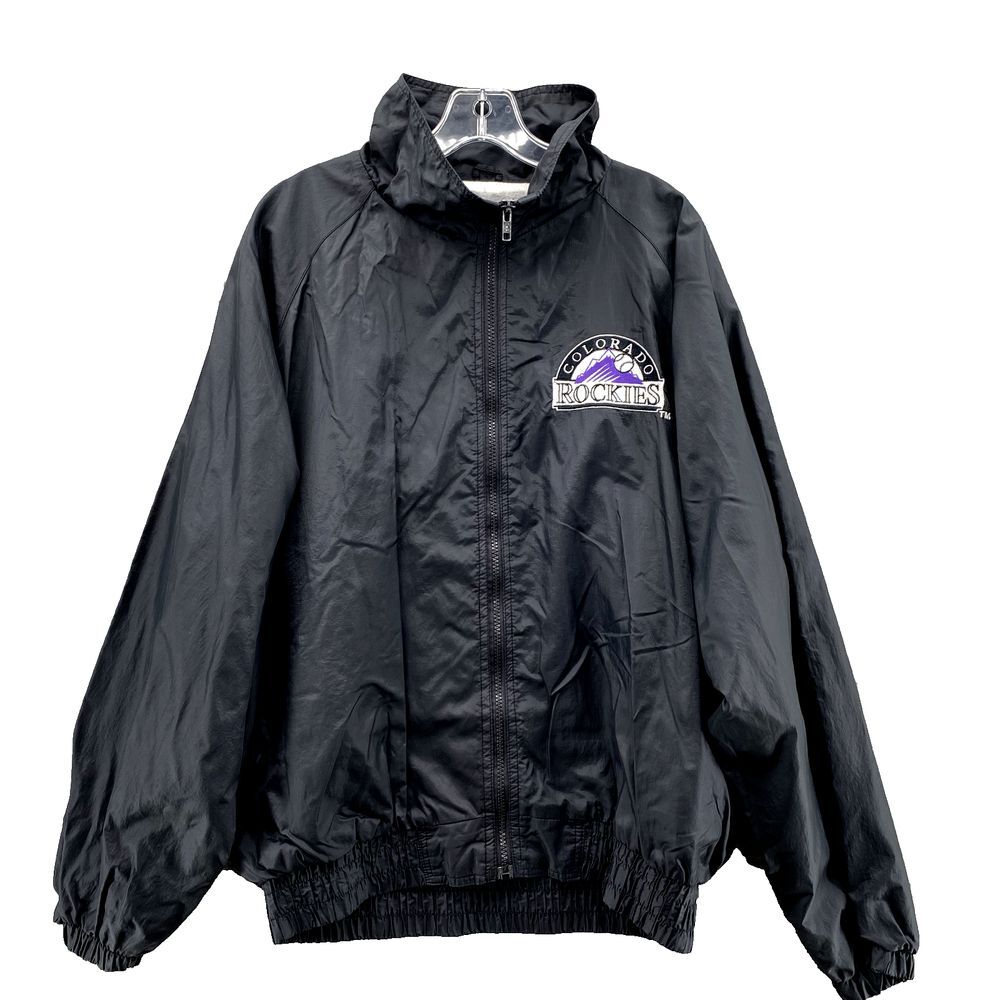 VTG MLB Colorado Rockies Windbreaker Men's Large Sportswear‎ Baseball Athleisure